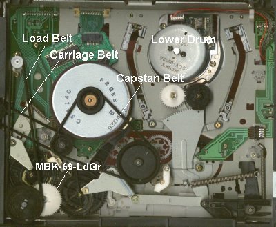 vcr drive belts